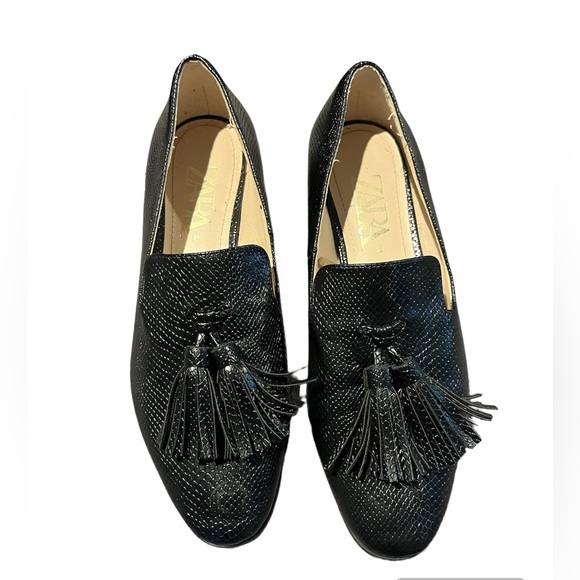 Zara Tasso Croc Black Tasseled
Loafers Women’s Size 4.5 - Picture 2 of 12